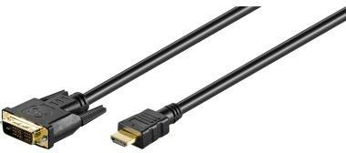 GOOBAY HDMI Kabel Goobay® HDMI-Stecker/DVI-D-Stecker 2m schwarz