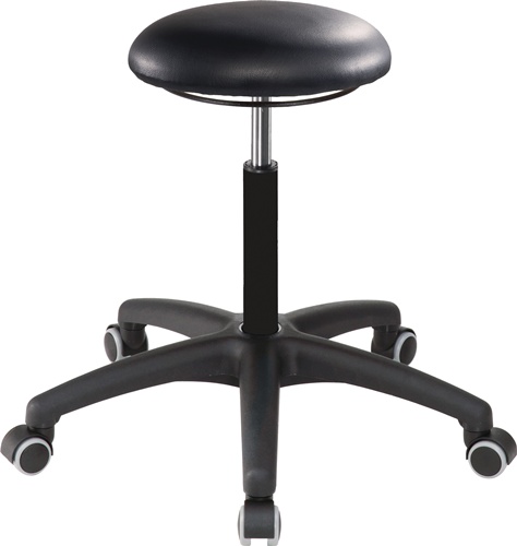 Drehhocker A1S-TR-KL Rl.Kunstleder schwa