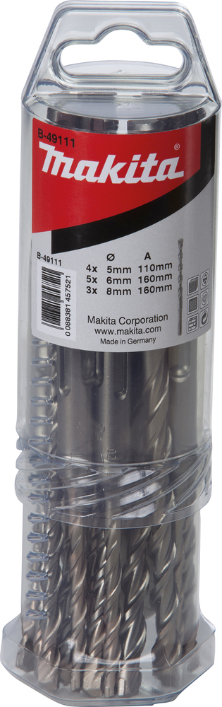 B-49111 SDS-PLUS Bohrer-Set 12-tlg. V-PLUS