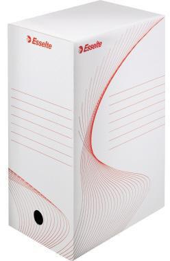 ESSELTE Archivschachtel Esselte 15 x 24,5 x 34,5 cm (B x H x T) DIN A4 mit Archivdruck Wellpappe recycelt weiß