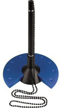 HELIT Kugelschreiberständer helit the base 10,1 x 15,5 cm (D. x H) schwarz Polystyrol schwarz/blau