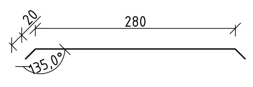 280er Dachblech | Länge: 320 cm