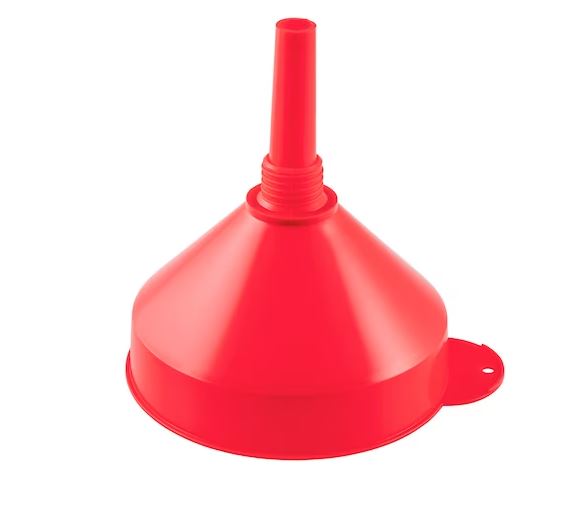 Kunststofftrichter mit Gewinde für flexibles Einfüllrohr