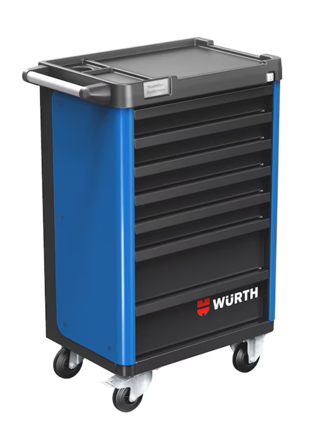 Würth System-Werkstattwagen BASIC 8.4 "Enzianblau" I 7 Schubladen