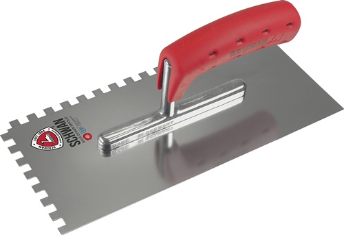 Glättekelle L.280mm B.130mm Zahn 10x10 g