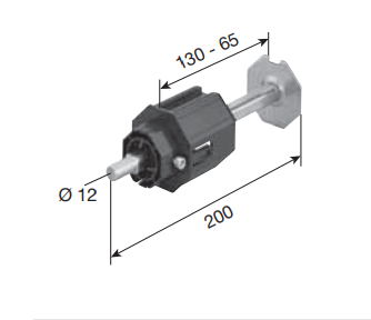 Wellenbolzen, verstellbar, für Stahlwelle SW 60