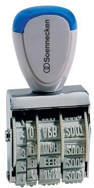 SOENNECKEN Datumstempel Soennecken 27 x 4 mm (B x H) Monat in Buchstaben Metall/Kunststoff