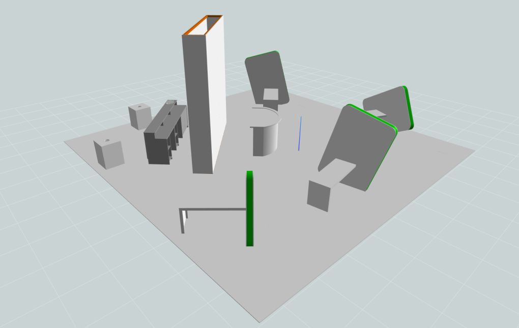 Individueller Messestand mit Empfangstheke