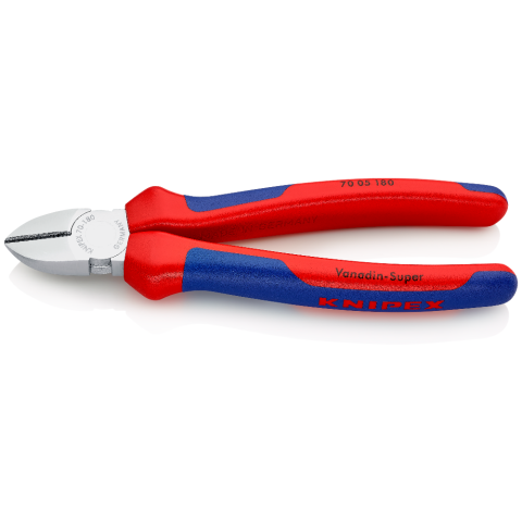 KNIPEX 140 mm Seitenschneider mit Mehrkomponenten-Hüllen (verchromt)