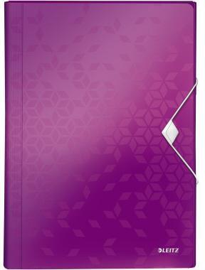 LEITZ Fächermappe Leitz WOW DIN A4 Polypropylen violett 6 Fächer