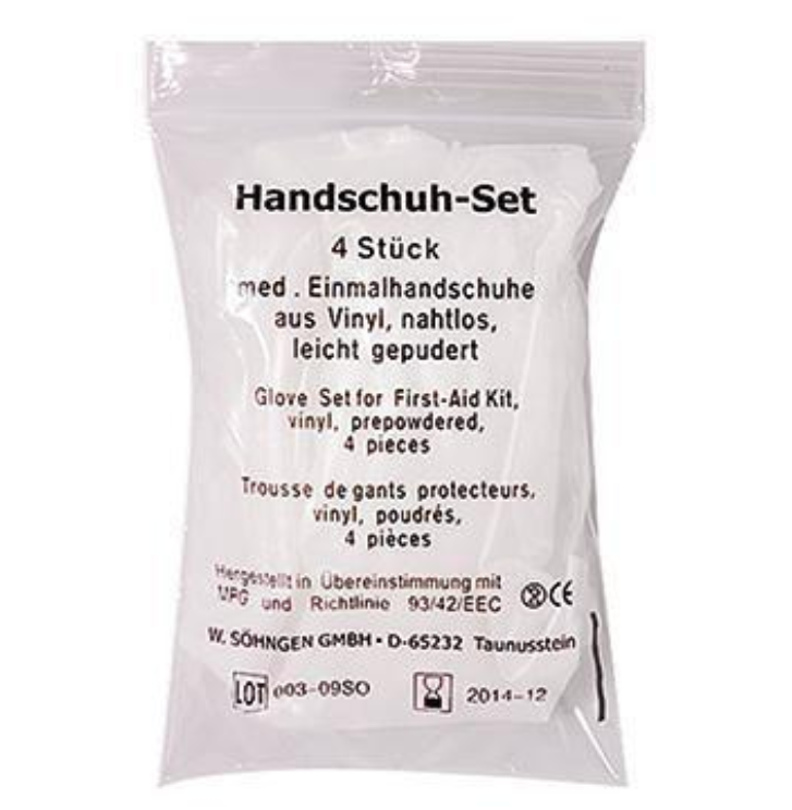SÖHNGEN Handschuh-Set 1010073, Vinyl, weiß, 4 St