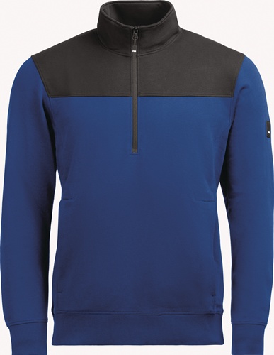Zip-Sweatshirt ROB Gr.L royalblau-schwar