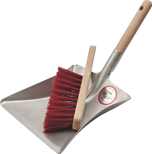 Kehrschaufelset m.Holzgr.Metall Kehrscha