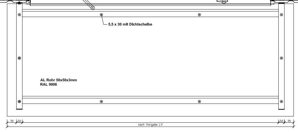 Plexiglas als Eindeckung für Vordach I TH1710