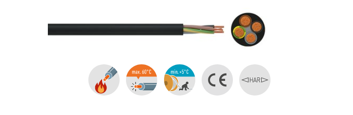 5x 1,5mm² Schlauchleitung im Zuschnitt