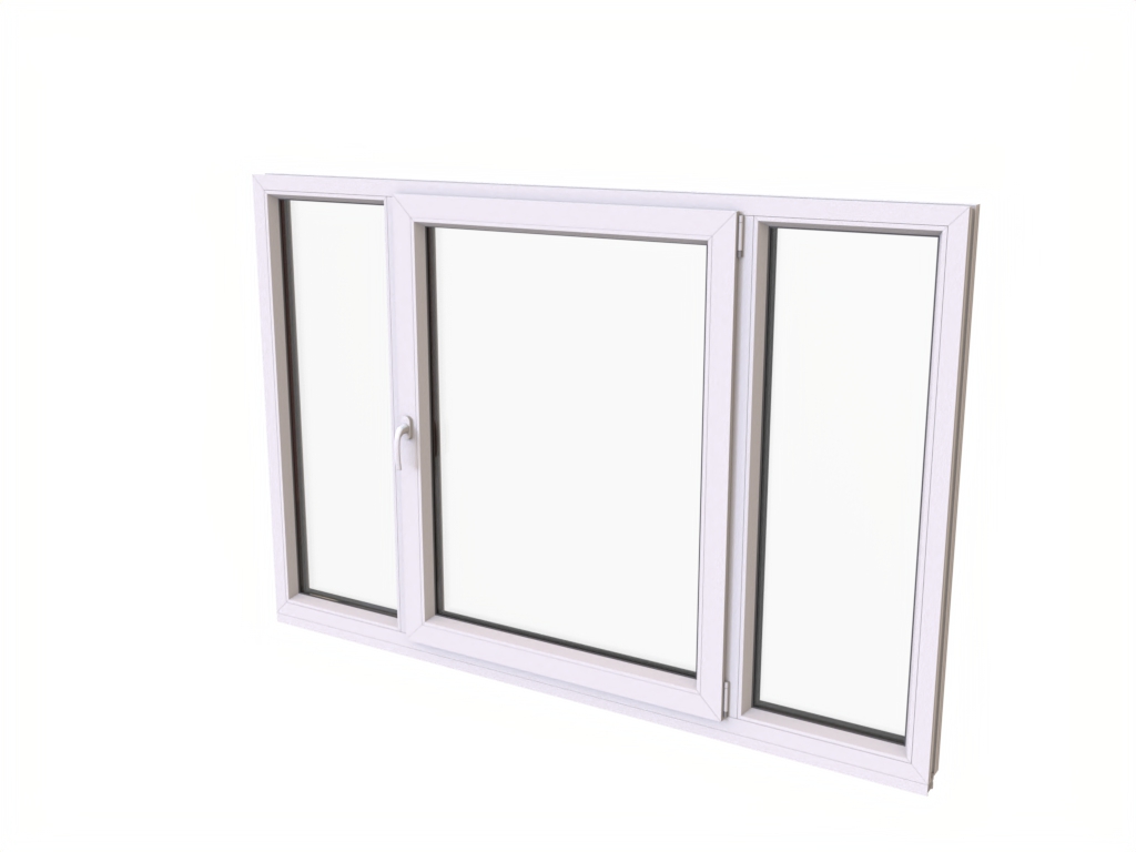 3-tlg. "LIVING" Schücofensterelement 2040 x 1336 mm