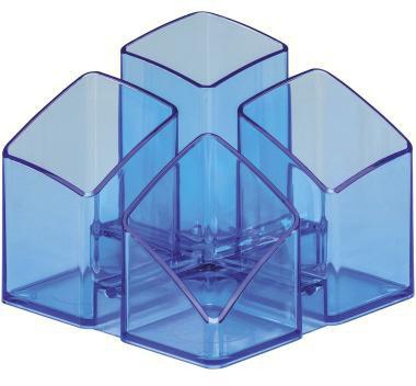 HAN Stifteköcher HAN SCALA 12,5 x 10 x 12,5 cm (B x H x T) Polystyrol blau transparent