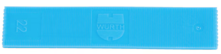 Verglasungsklotz blau I 22x2