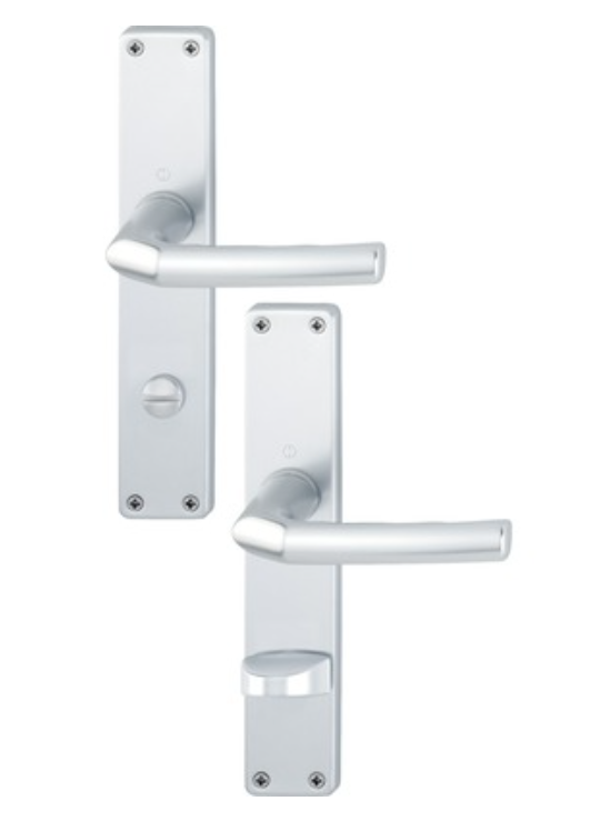 Hoppe Bad Garnitur Langschild Drückergarnitur Birmingham 1117/202SP I  LL4072