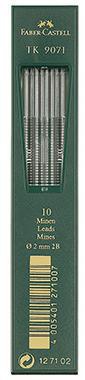 FABER-CASTELL Fallmine Faber-Castell TK® 9071 2mm 2B 10 St./Pack.
