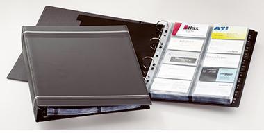 DURABLE Visitenkartenringbuch DURABLE VISIFIX® 25,5 x 31,5 cm (B x H) A-Z Werkstoff: Graukarton/PVC/Polypropylen anthrazit 20