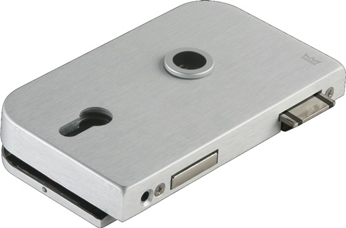 Glastürschloss OFFICE Junior LM silber e