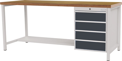 Werkbank grau lichtgrau B1500xH859xT750m