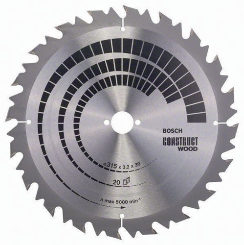 Kreissägeblatt AD 315mm Z.20 WZ Bohr.30m