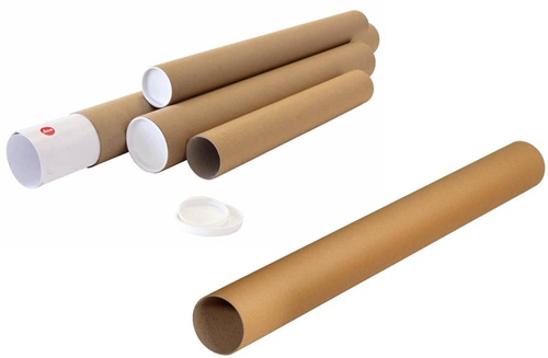 TRANSPAK Versandrohr  Durchmesser 80mm Länge 860mm A0 braun