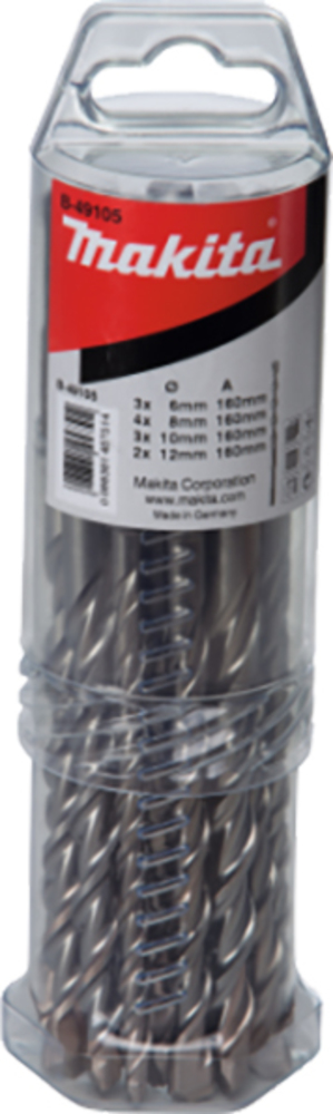 B-49105 SDS-PLUS Bohrer-Set 12-tlg. V-PLUS