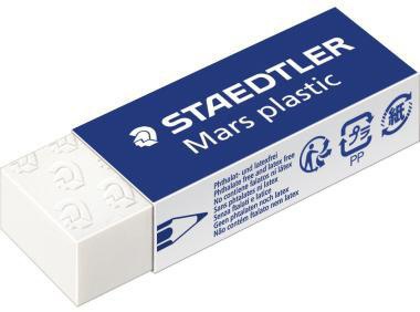 STAEDTLER Radierer STAEDTLER® Mars® plastic Bleistifte Buntstifte 2,3 x 1,3 x 6,5 cm (B x H x L) PVC weiß