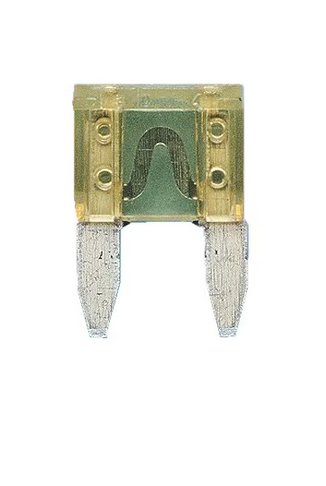 Flachstecksicherung MINI Silver 20 A I Gelb