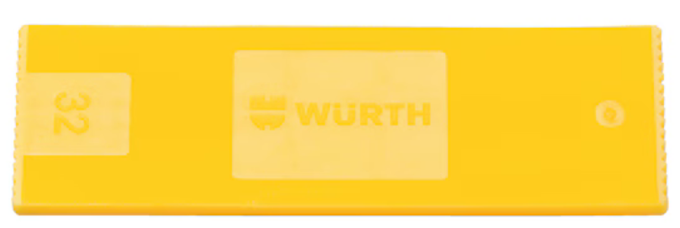 Verglasungsklotz gelb I 32x4