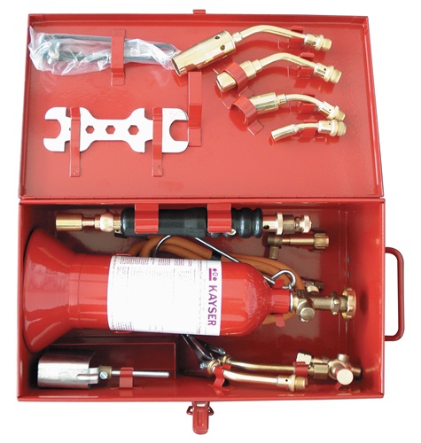 Weichlötanlage im Stahlblechkasten m.Zub