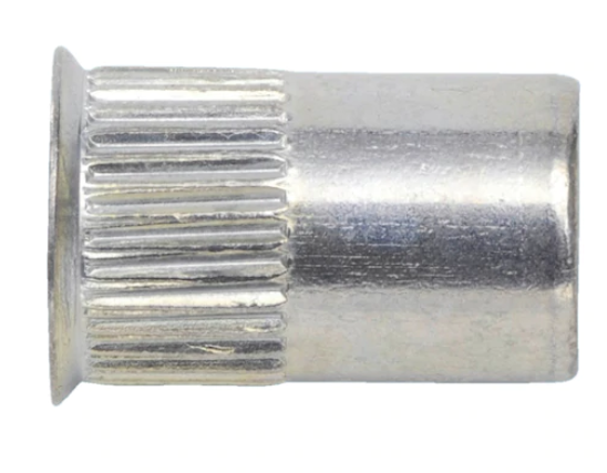 M10 Einnietmutter mit kleinem Senkkopf und Schafträndelung (VE=200)