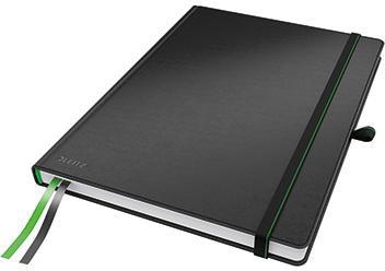 LEITZ Notizbuch Leitz Complete DIN A4 kariert schwarz 80 Bl.