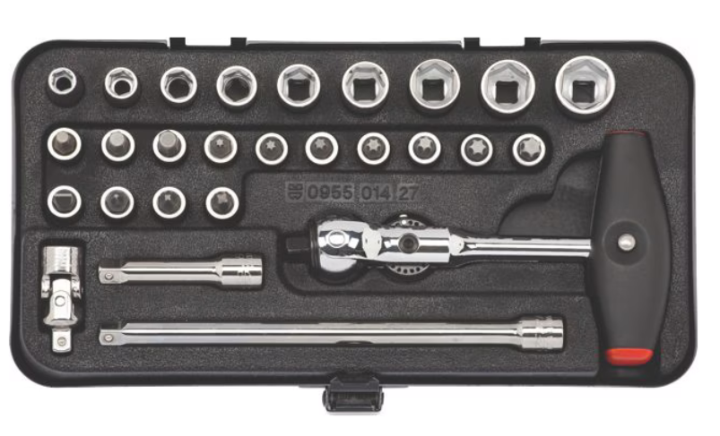 Steckschlüssel 1/4 Zoll 27-teiliges Sortiment