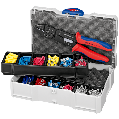 KNIPEX Crimp-Sortiment für Kabelverbinder 13-teilig