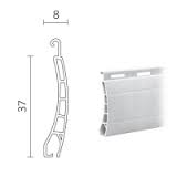 Rollladenstab Mini Profil R37, im Zuschnitt