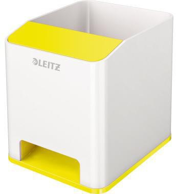 LEITZ Stifteköcher Leitz WOW Duo Colour 9 x 10 x 10,1 cm (B x H x T) Polystyrol gelb/weiß