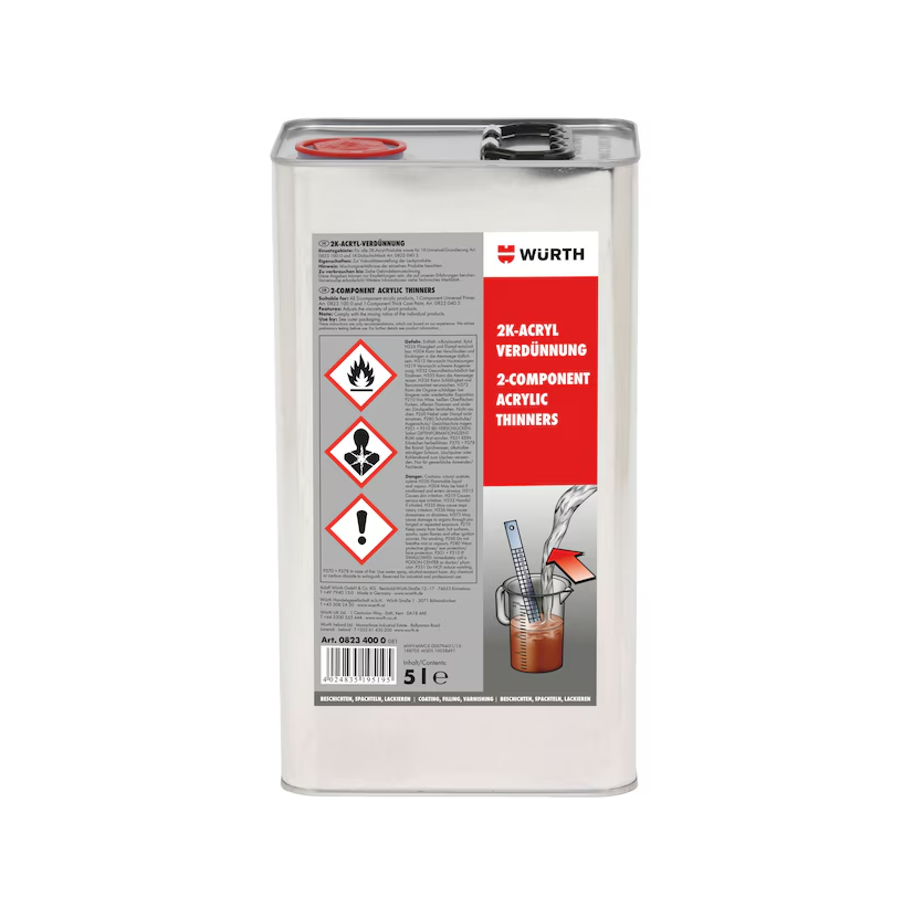 Acryl-Verdünnung für 2k-Acryl-Produkte und 1K-Dickschichtlacke