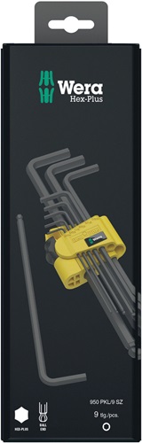 Winkelschraubendrehersatz 950/9 Hex-Plus