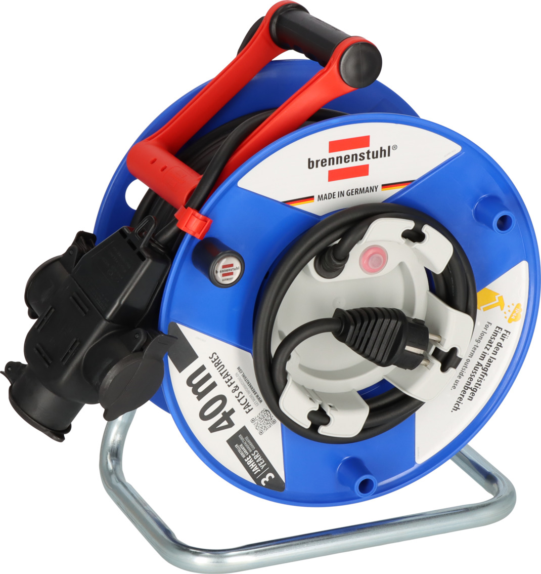 Garant® G IP44 Kabeltrommel 38+2m mit 3-fach Gummi-Kupplung