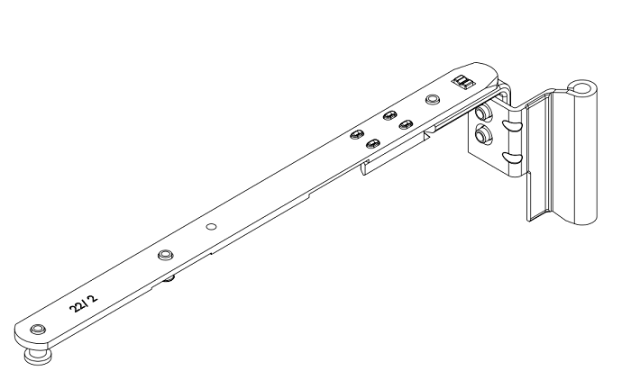 Scherenarm220sw LS sw s (VE=60) /RG149