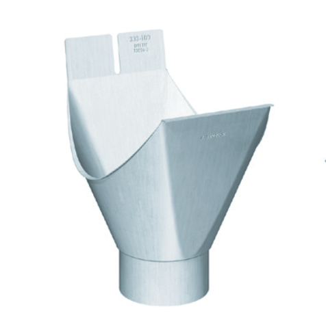 Einhangstutzen rund 7tlg.| Zink walzblank (VE 25)