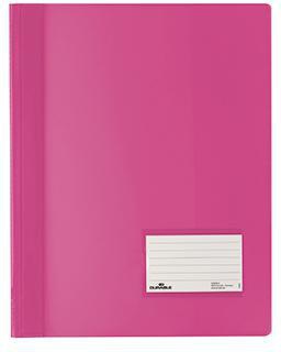 DURABLE Schnellhefter DURABLE DURALUX® TRANSLUZENT DIN A4 Überbreite PVC dunkelrosa
