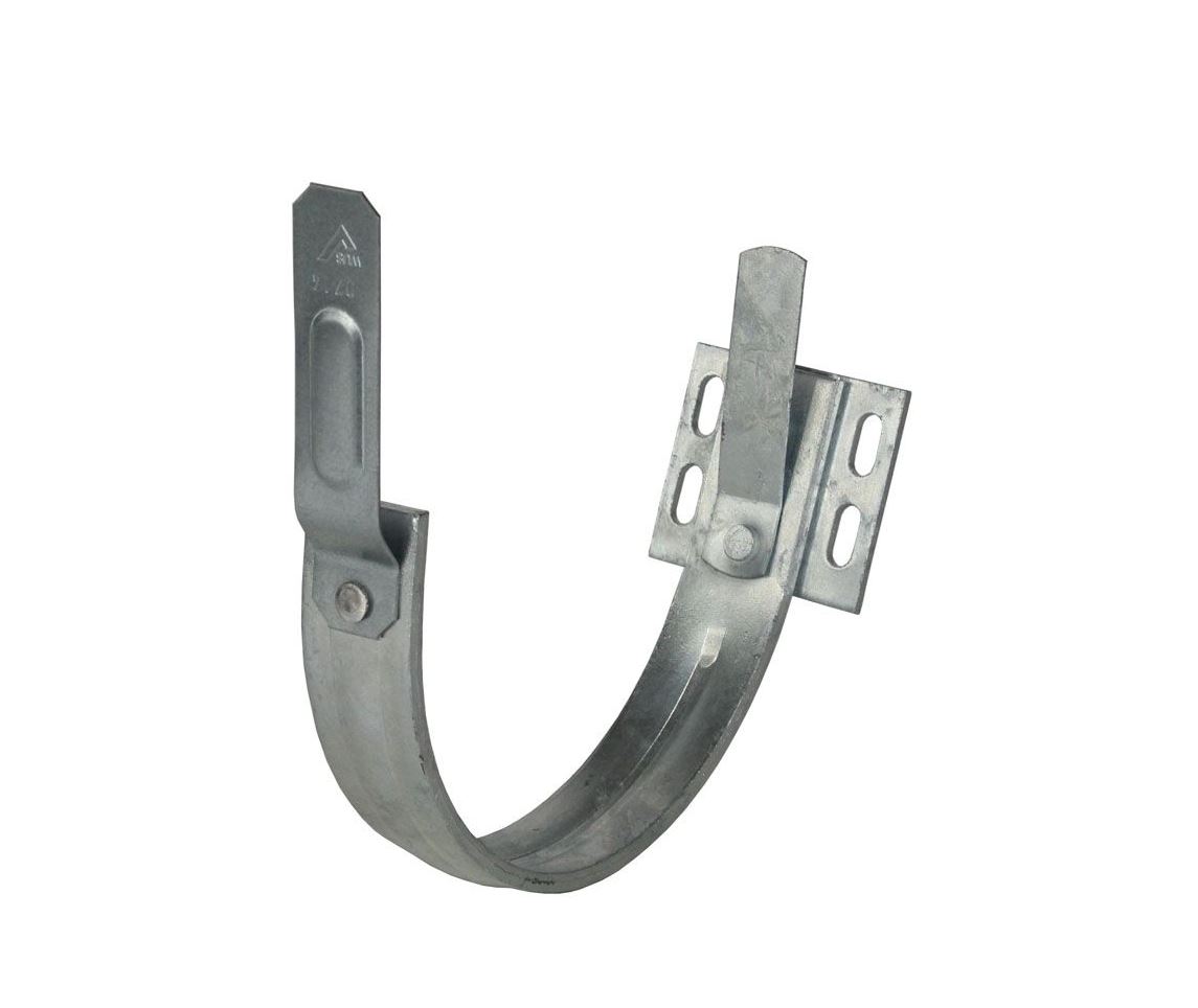 Rinnenhaken/Rinnenträger für Halbrunde Rinne 7tlg. mit Flansch