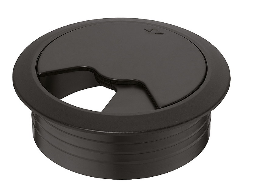 Ø 60 mm Kabeldurchlass, rund, 71 oder 91 mm I Schwarz