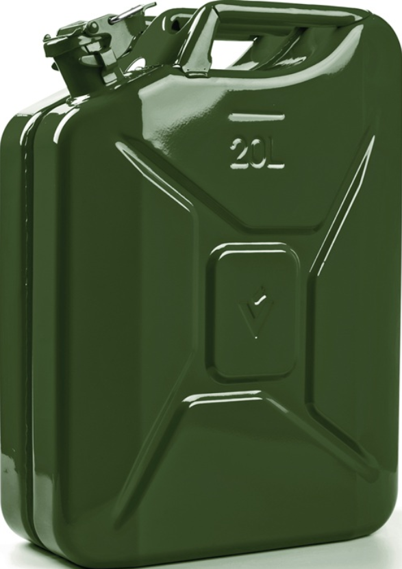 Kraftstoffkanister Stahl 20l I Olivgrün RAL6003