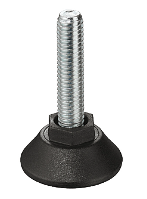M10 Verstellschraube, star mit Kunststoff-Fußteller
